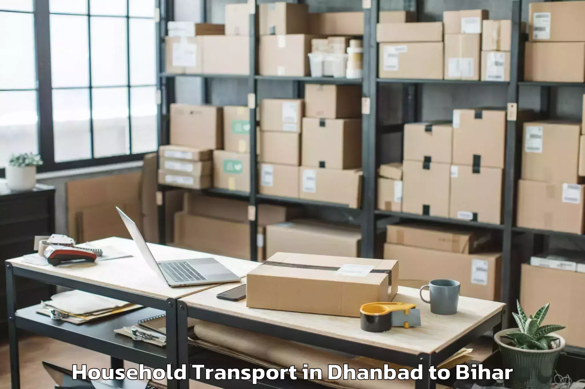 Top Dhanbad to Luckeesarai Household Transport Available